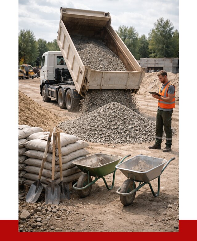 Доставка нерудных материалов в Крымске от 1244 руб. | ПРОНЕРУДКрм