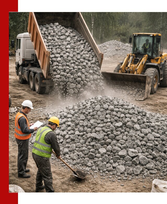 Гранитный щебень фракция 70-150 доставка в Крымске