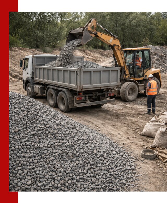 Доставка гравийного щебня в Крымске оптом и в розницу