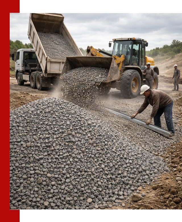 Гравийный щебень фракция 5-20 с доставкой в Крымске