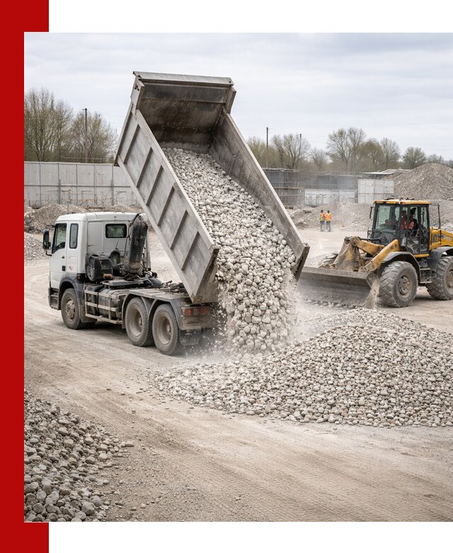 Доставка и продажа известнякового щебня в Крымске
