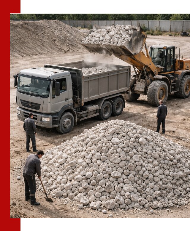 Известняковый щебень фракция 70–150 с доставкой в Крымске