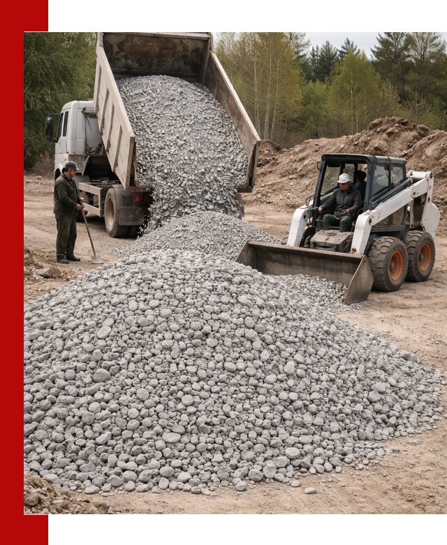 Доставка доломитового щебня в Крымске напрямую от карьера