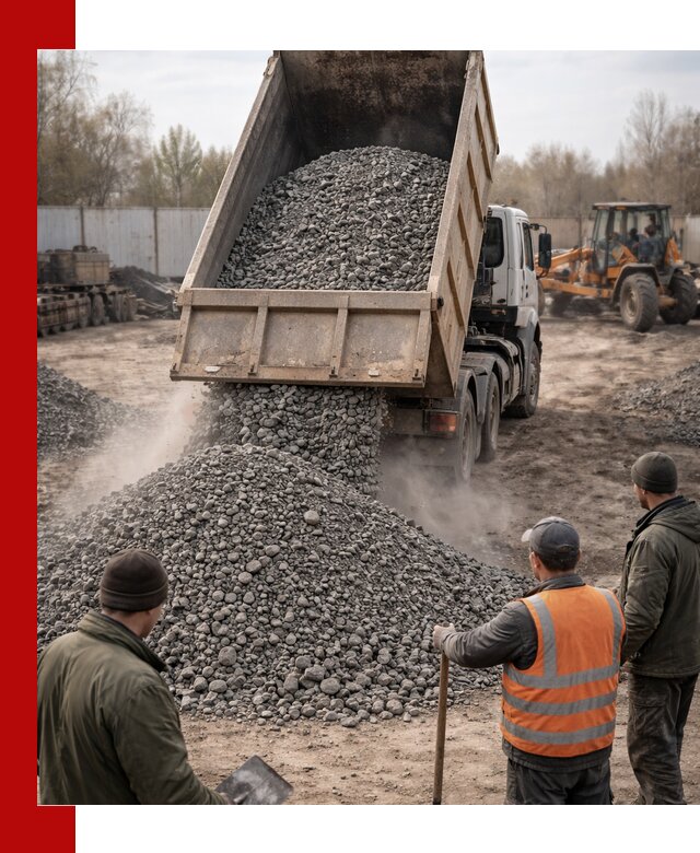 Доставка шлакового щебня в удобные сроки по выгодной цене в Крымске