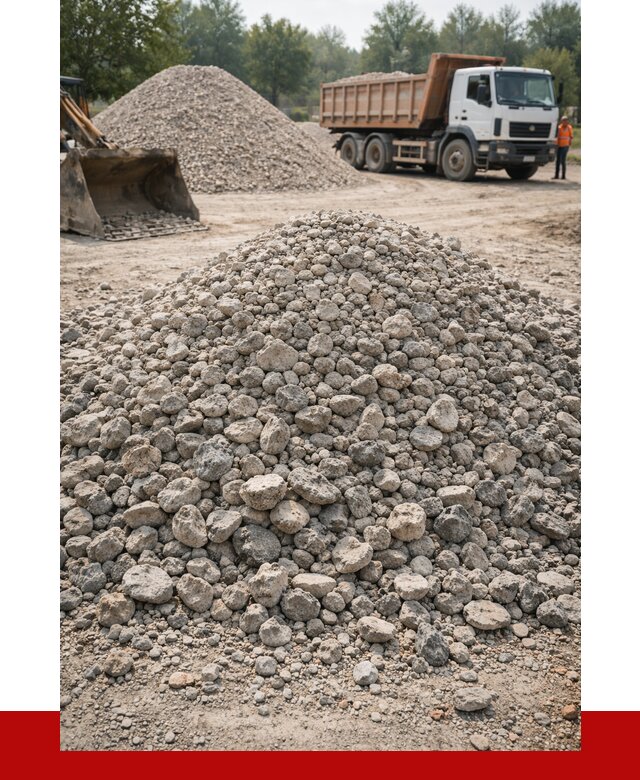 Вторичный щебень фракция 20-40 в Крымске от 2280 р ПРОНЕРУДКрм