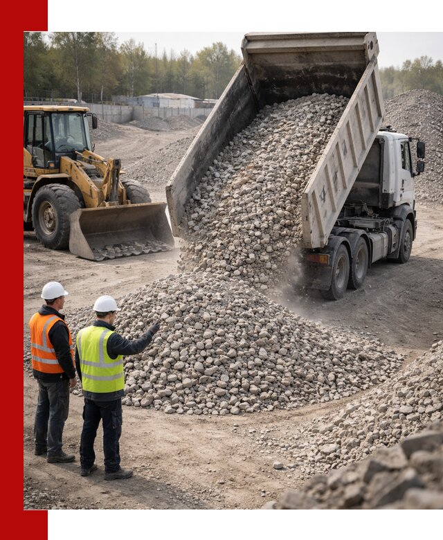 Вторичный щебень фракция 40–70 доставка в Крымске