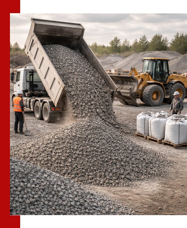 Бетонный щебень фракция 5–20 с доставкой в Крымске