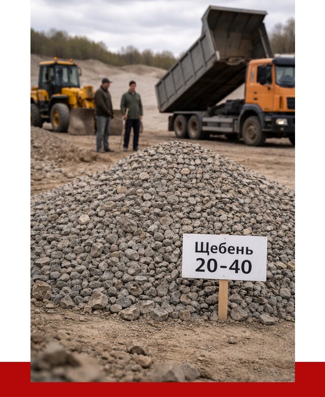 Бетонный щебень фракция 20-40 в Крымске от 2539 р. | ПРОНЕРУДКрм