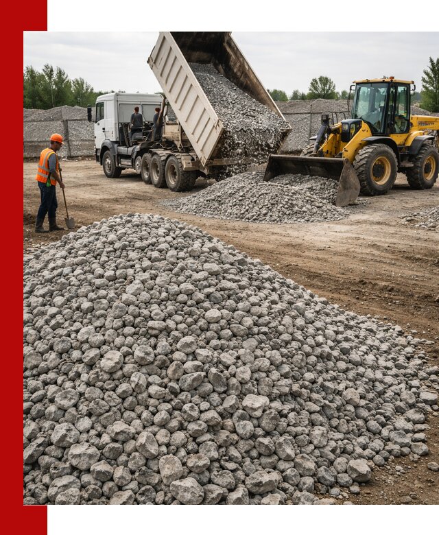 Доставка бетонного щебня фракции 40-70 в Крымске