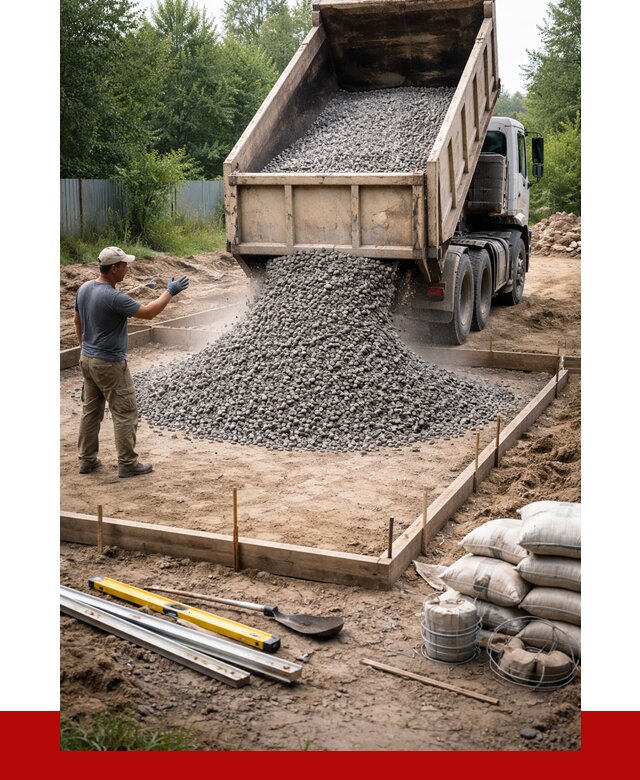 Купить щебень для фундамента в Крымске от 4663 р. | ПРОНЕРУДКрм