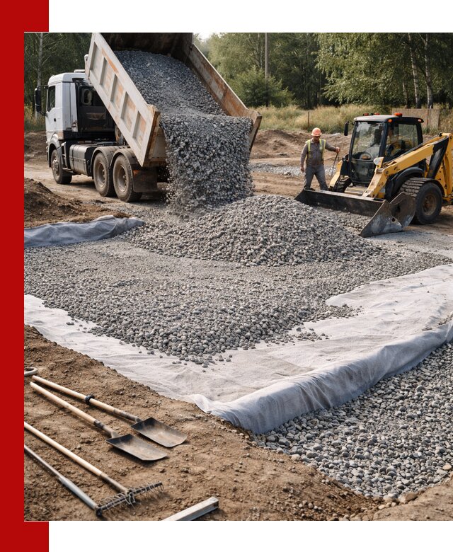 Щебень для фундамента с доставкой в Крымске