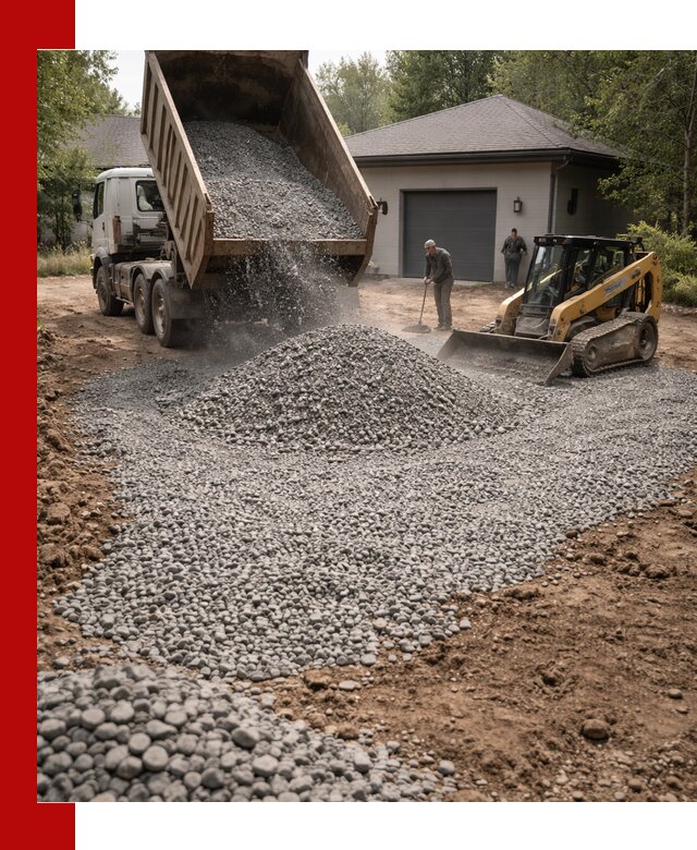 Щебень для парковки в Крымске: доставка и укладка качественного материала