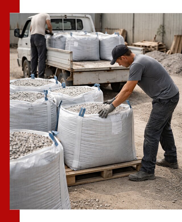 Доставка щебня в мешках по выгодным ценам в Крымске