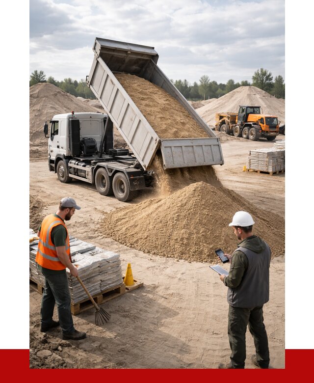 Карьерный песок с доставкой в Крымске от 3731 р. ПРОНЕРУДКрм