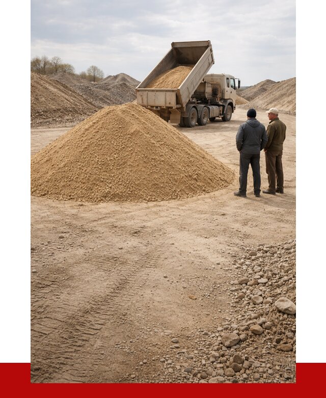 Карьерный песок крупнозернистый в Крымске от 8809 р | ПРОНЕРУДКрм