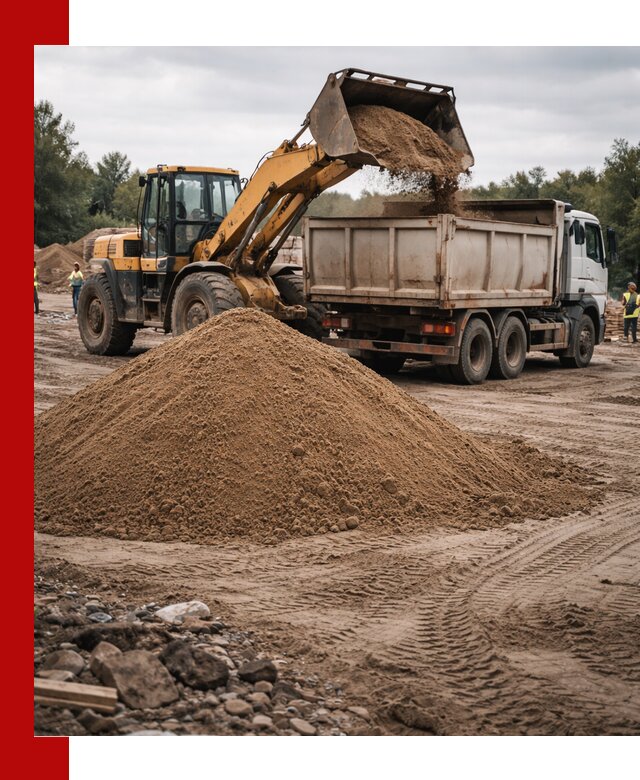 Доставка речного песка навалом в Крымске быстро и выгодно