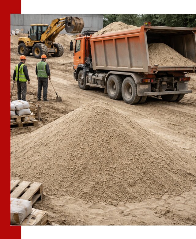 Доставка и продажа мытого речного песка в Крымске