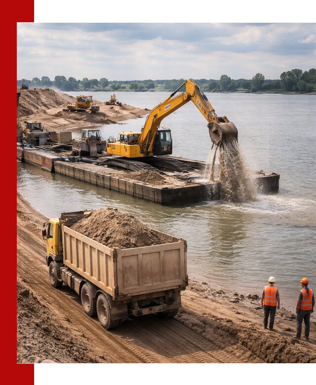 Намывной песок с доставкой в Крымске оптом и в розницу