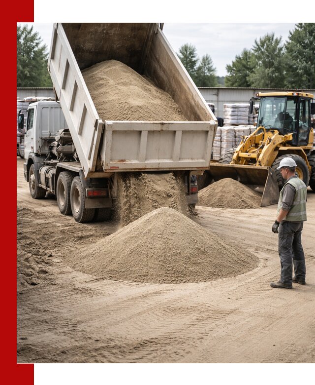 Поставка и доставка песка для бетона в Крымске