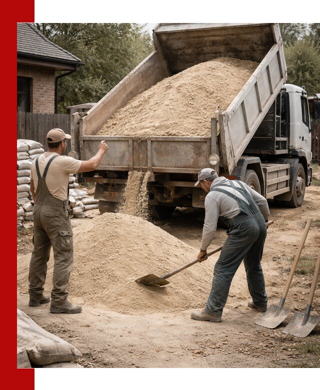 Песок для штукатурки с доставкой в Крымске качественный и чистый