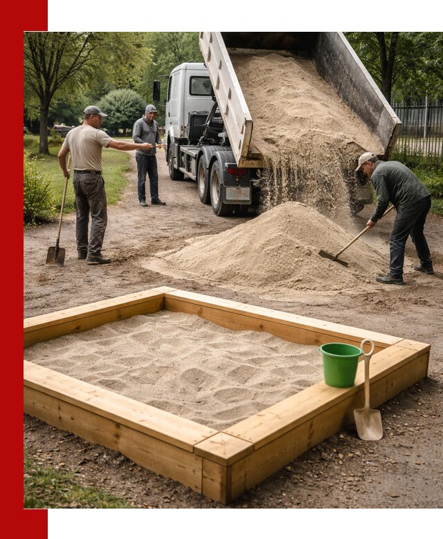 Песок для песочницы с доставкой в Крымске недорого и чистый