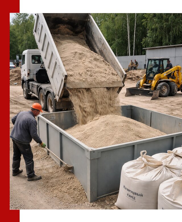 Кварцевый песок для фильтра в Крымске — доставка и качество