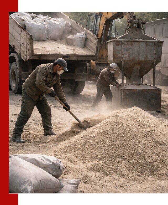 Кварцевый песок для пескоструя в Крымске — доставка и качество