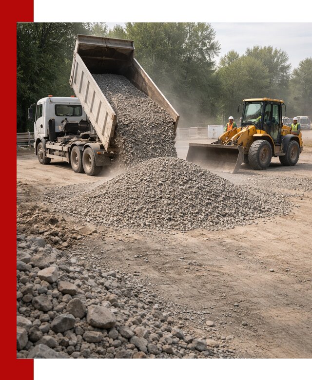 Гравий фракция 5–20 доставка в Крымске оптом и в розницу