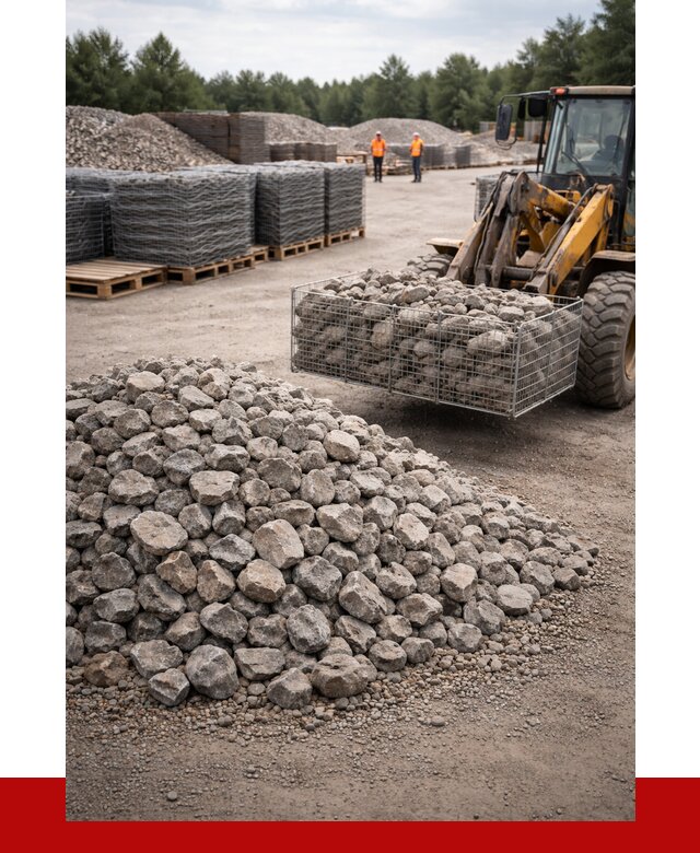 Камень для габионов фракция 70-150 в Крымске от 4352 р. | ПРОНЕРУДКрм