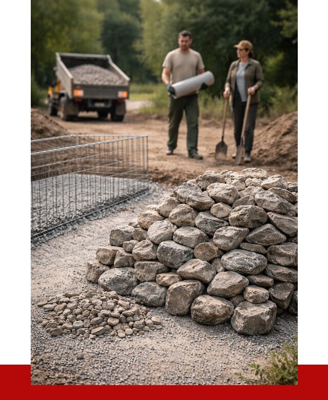 Камень для габионов фракция 100-200 в Крымске от 4974 р. | ПРОНЕРУДКрм