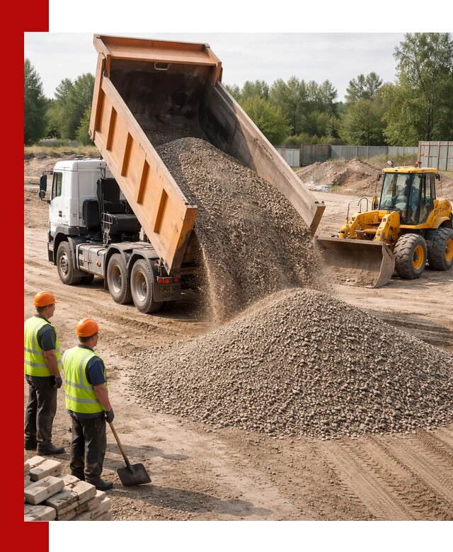 Доставка щебёночно-песчаной смеси ЩПС С7 в Крымске