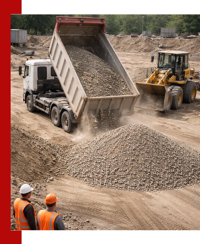 Щебень с песком (ЩГПС С2) с доставкой в Крымске