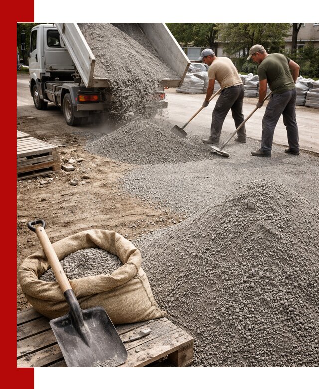 Отсев для тротуарной плитки в Крымске — доставка и укладка