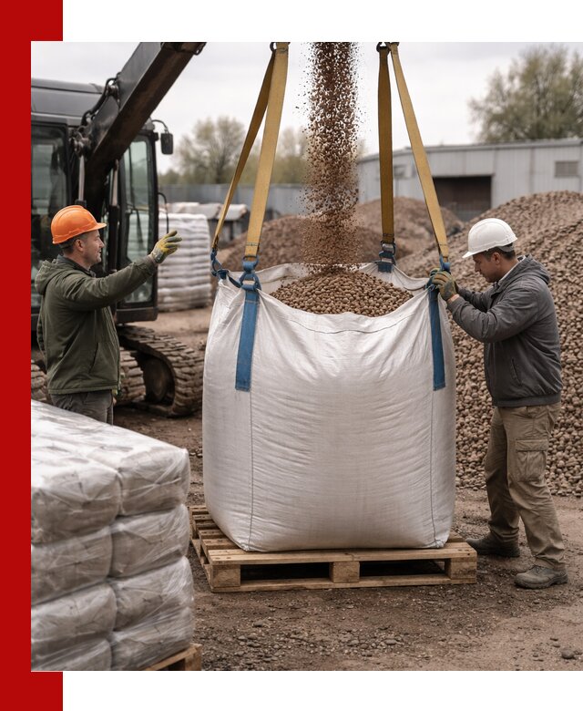 Керамзит в биг-бегах с доставкой в Крымске