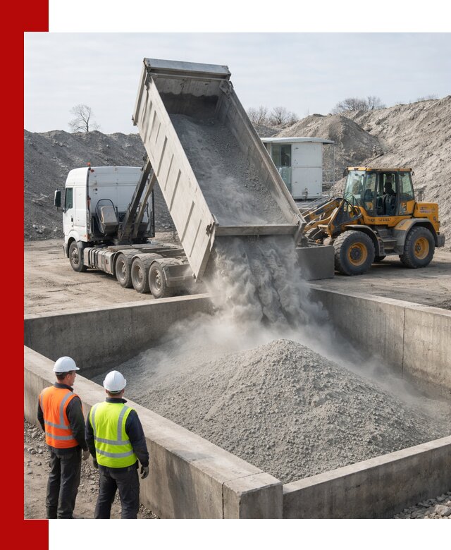 Доставка цемента навалом в Крымске крупными партиями