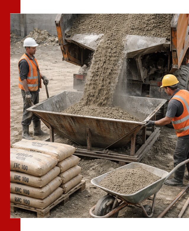 Доставка цементно-песчаной смеси М100 в Крымске