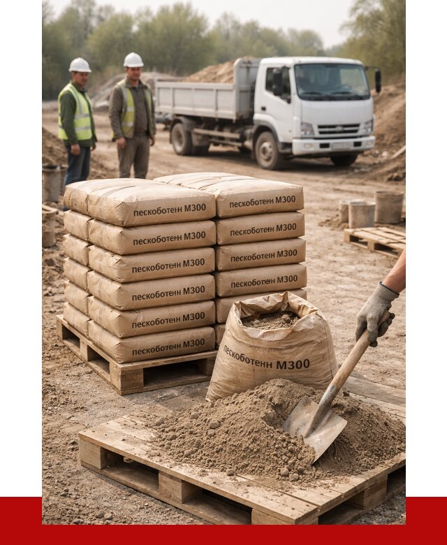 Пескобетон М300 в Крымске с доставкой от 4819 р. за куб | ПРОНЕРУДКрм