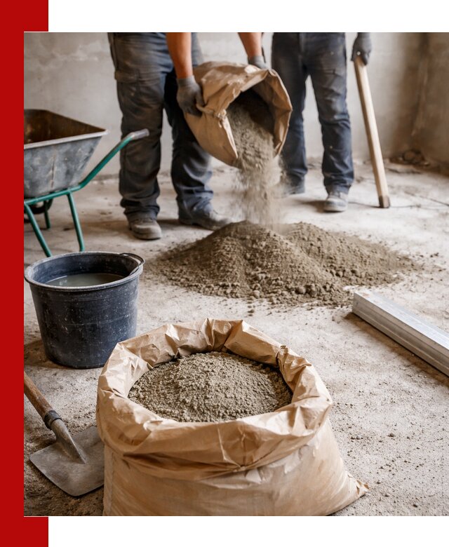 Доставка сухой смеси для стяжки в Крымске