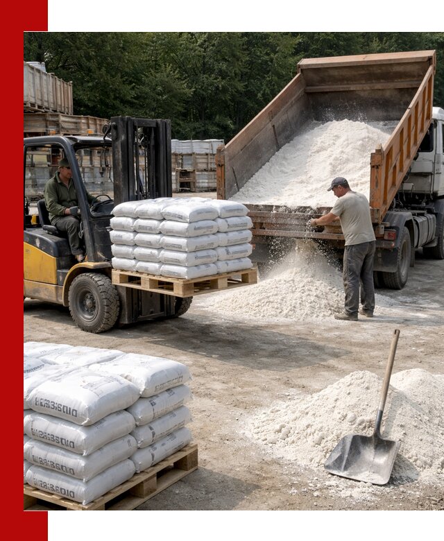 Доставка строительной извести оптом и в розницу в Крымске
