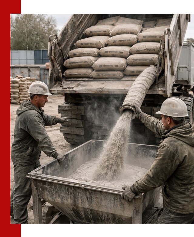 Доставка цемента М400 в Крымске оптом и в розницу