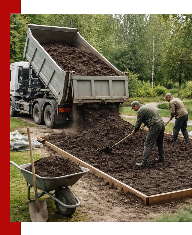Доставка грунта для озеленения и благоустройства в Крымске