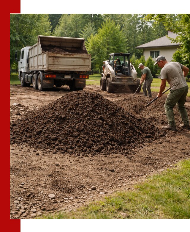 Доставка и укладка грунта для газона в Крымске
