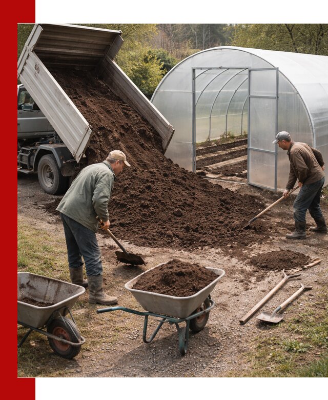 Грунт для теплицы с доставкой в Крымске — плодородный субстрат под растения