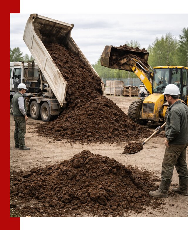 Доставка торфа оптом и в мешках в Крымске