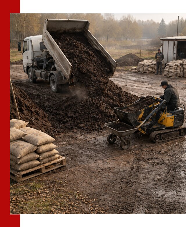 Кислый торф в доставке по выгодным ценам в Крымске