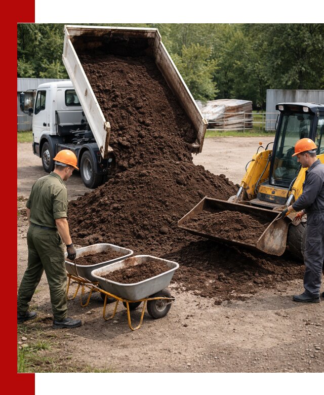 Доставка торфо-земляной смеси в Крымске для огорода и ландшафта