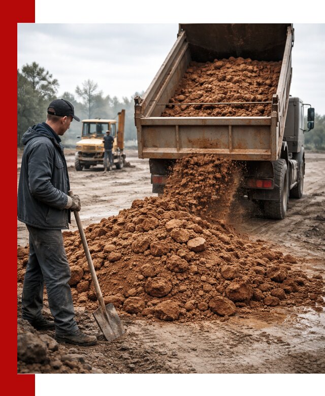 Глина для засыпки в Крымске с доставкой самосвалами