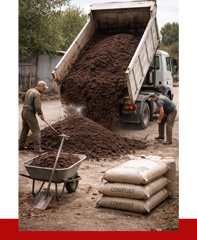 Купить компост в Крымске от 4352 р. за куб с доставкой | ПРОНЕРУДКрм