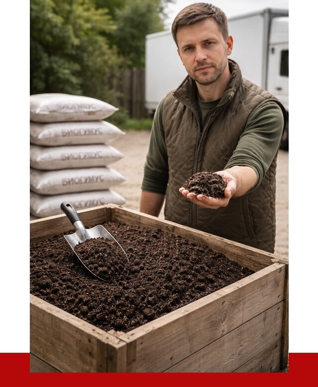 Купить биогумус в Крымске с доставкой от 8809 р. за куб | ПРОНЕРУДКрм