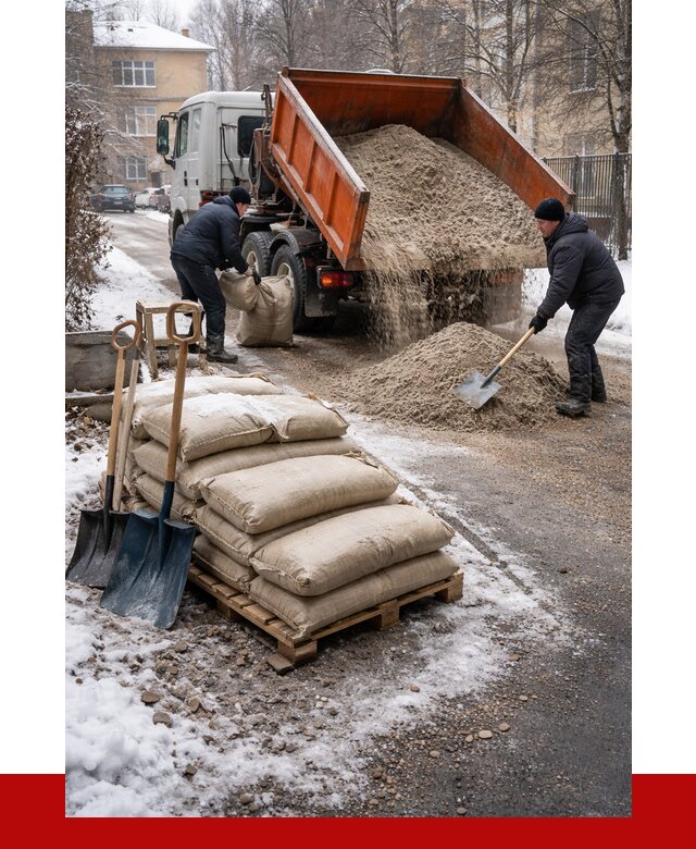 Противогололедные материалы оптом в Крымске от 4352 р. | ПРОНЕРУДКрм